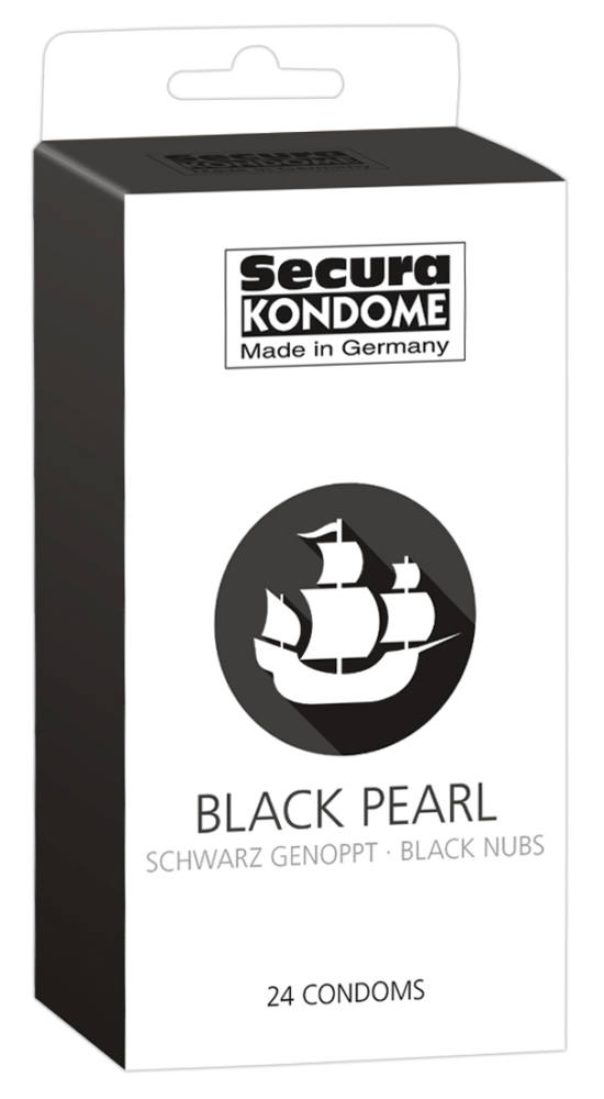 čierne kondómy s perličkovým povrchom