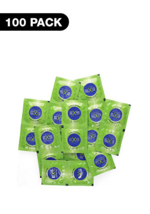 EXS Glow - vegánske svietiace kondómy (100 pcs)