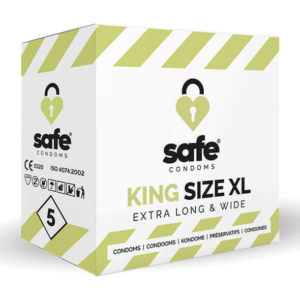 SAFE - Kondómy King Size XL Extra dlhé a široké (5 pcs)